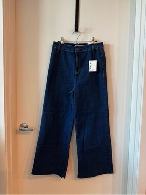 Zenana Dark Blue Wide-Leg Women’s Jeans